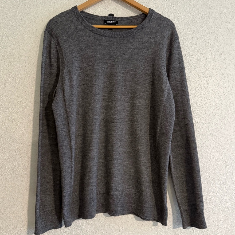 Express Merino Blend Crewneck Sweater